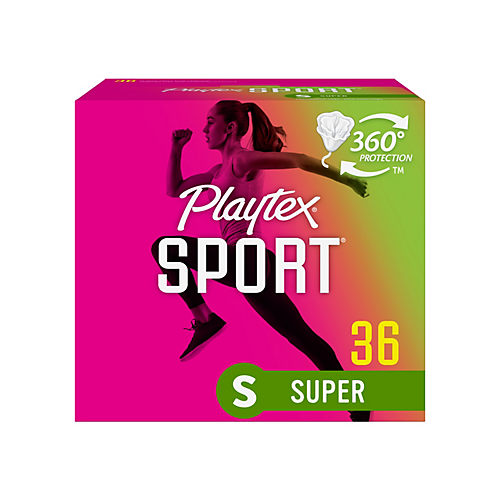 Playtex Sport Plastic Tampons - Regular & Super - Shop Tampons at H-E-B