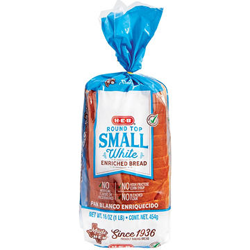 H-E-B Round Top Small White Enriched Sliced Bread