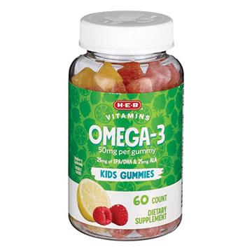 H-E-B Kids Omega-3 Gummy Vitamins