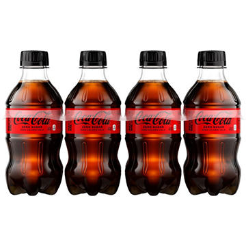 Coca-Cola Zero Sugar Soda Soft Drink 8 pk Bottles
