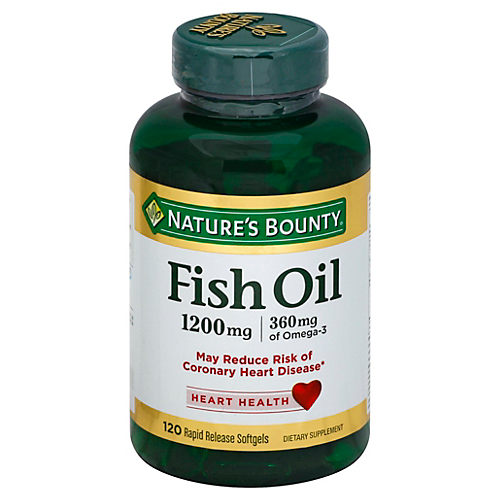 Nature s Bounty Fish Oil 1200 mg Omega 3 Rapid Release Softgels