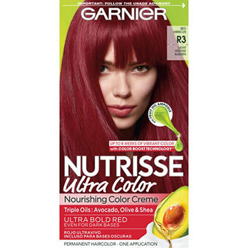 Garnier Nutrisse Ultra Coverage Nourishing Permanent Hair Color Creme for Stubborn Gray Coverage Deep Medium Natural Brown (Glazed Walnut) 500