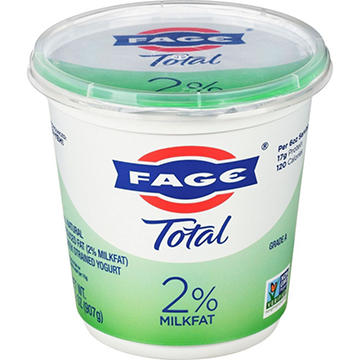 Fage Total 2% Low-Fat Plain Greek Yogurt