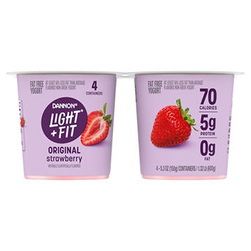 Light + Fit Original Nonfat Strawberry Yogurt 
