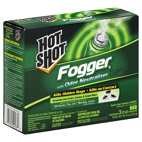 Hot Shot Fogger with Odor Neutralizer, 3 Count, 2 Ounce Pack of 2