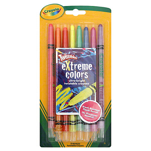 Crayola Xtreme Coloring Twistable Crayons, 8 Count