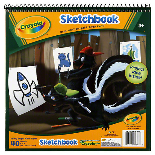 Sketchbook, 40 Pages Heavyweight Drawing Paper, Crayola.com
