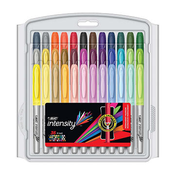 BIC Intensity Fine Tip Permanent Markers - Assorted Ink