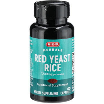 H-E-B Herbals Red Yeast Rice 1,200 mg Capsules