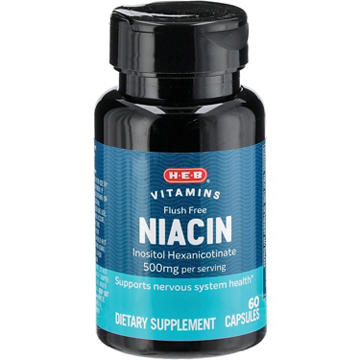 H-E-B Vitamins Flush Free Niacin 500 mg Capsules