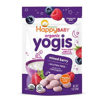 Happy Baby Organics Yogis Mixed Berry & Yogurt Freeze-Dried Organic
