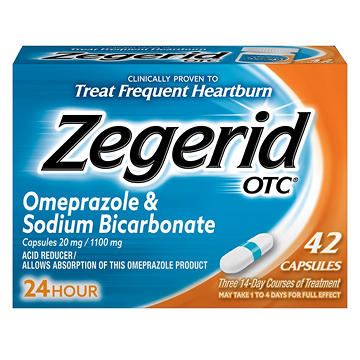 Zegerid OTC 24 Hr Acid Reducer Capsules