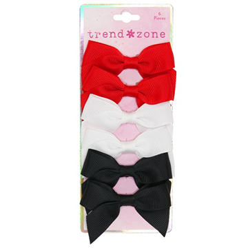 Trend Zone Ribbon Bow Barrette - Colors May Vary