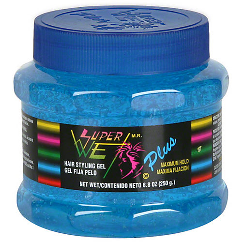 Super Wet Plus Maximum Hold Hair Styling Gel, Blue, 35.30 Oz., Pack of 2