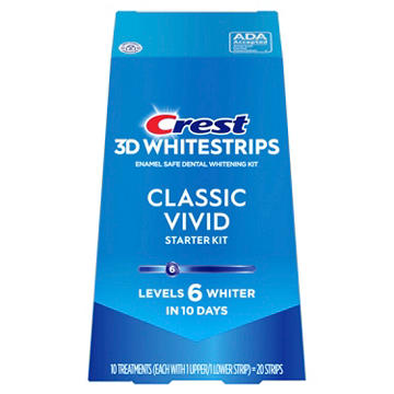 Crest 3DWhitestrips Dental Whitening Kit - Classic Vivid