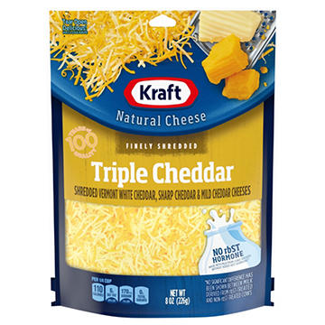 Kraft Triple Cheddar Finely Shredded Cheese