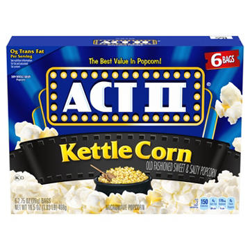 ACT II Kettle Corn Microwave Popcorn