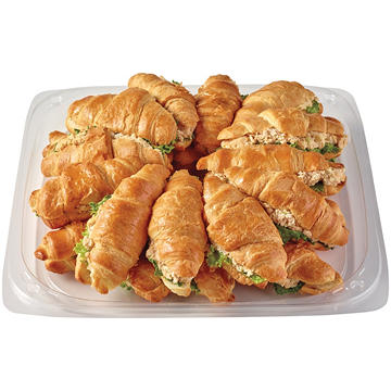 H-E-B Deli Large Party Tray - Rotisserie Chicken Salad Croissant Sandwiches