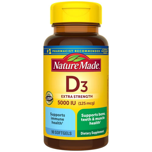 Nature Made Extra Strength Vitamin D3 125 Mcg, 150 Gummies, 60 OFF