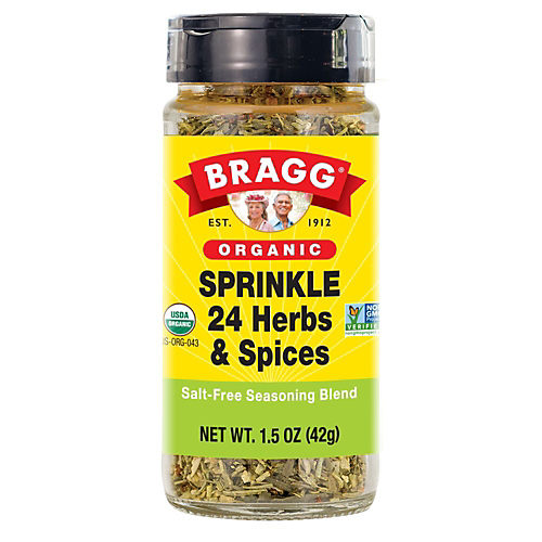 Bragg Organic Seasoning, Sprinkle (24 Herbs & Spices), 1.5 Ounce (Pack of  12)