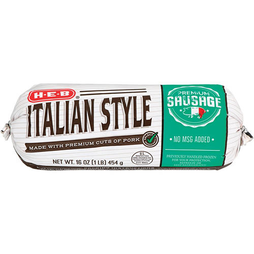 H-E-B Premium Pork Breakfast Sausage - Italian, 16 oz