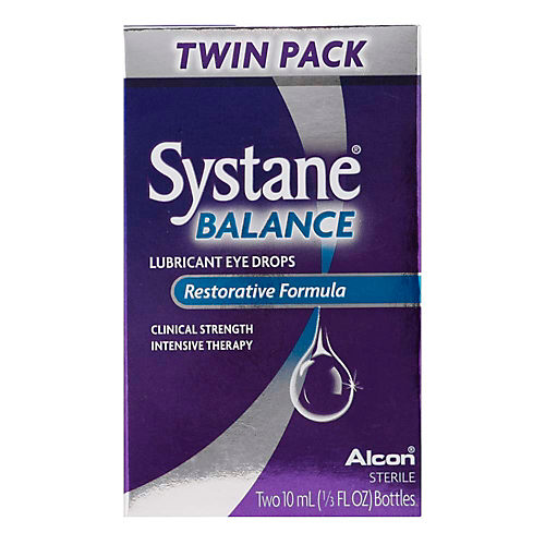 Systane Eye Drops, Lubricant, Balance Restorative Formula, Twin