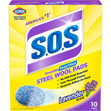 S.O.S Steel Wool Soap Pads - Lemon Fresh