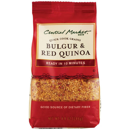 Central Market Bulgur & Red Quinoa Quick Cook Grains, 8.8 oz