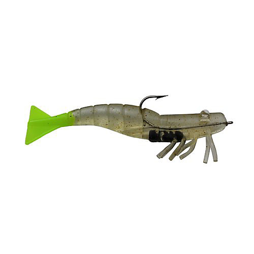 D.O.A. 3 Inch Clear with Chartreuse Tail Shrimp Lure - Shop