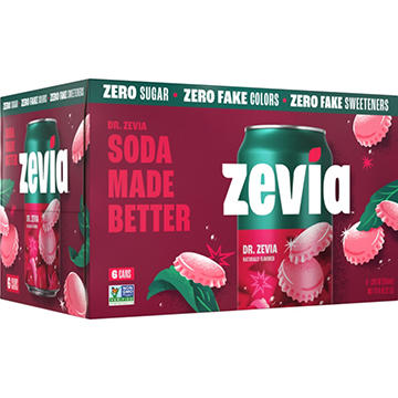 Zevia Zero Sugar Dr Zevia Soda 6 pk Cans