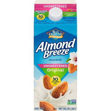 Blue Diamond Almond Breeze Original Unsweetened Almond Milk