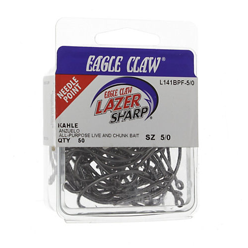 Eagle Claw Lazer Sharp Black Kahle Hooks 5/0 - Shop Fishing at H-E-B