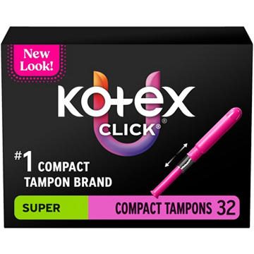 U By Kotex Click Compact Super Tampons