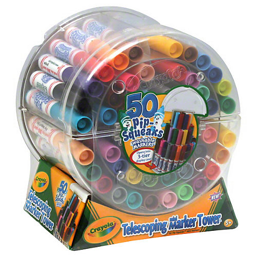 Crayola Pip-Squeaks Washable Markers With Telescoping Tower - Shop Craft  Basics at H-E-B
