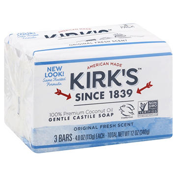 Kirk's Original Fresh Scent Gentle Castile Soap