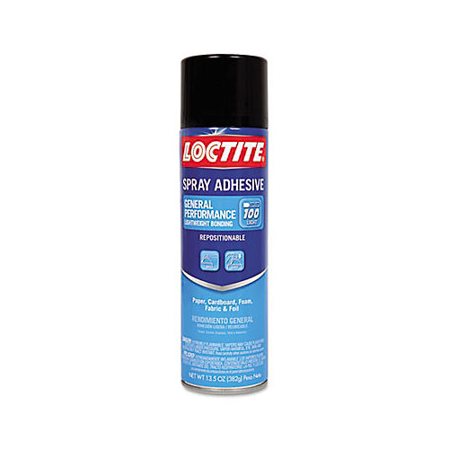 Loctite All-Purpose Spray Adhesive, 300 mL, Cartridge, Pale Yellow, 10/CA