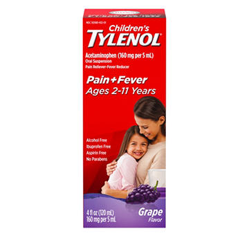 Tylenol Children's Pain & Fever Relief Oral Suspension - Grape