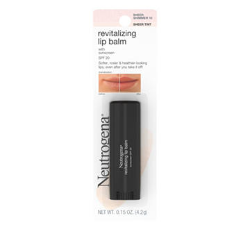Neutrogena Revitalizing SPF 20 Tinted Lip Balm - Sheer Shimmer