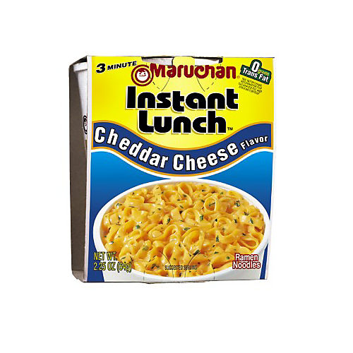 Maruchan Instant Lunch Cheddar Cheese, 2.25 Oz, Pack of 12