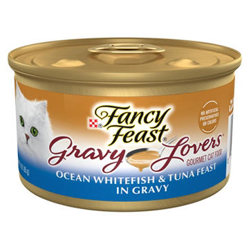 Fancy Feast Purina Gravy Lovers Gourmet Wet Cat Food - Ocean Whitefish and Tuna Feast