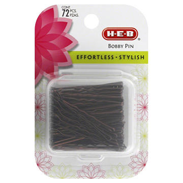 H-E-B Bobby Pin Case Brown