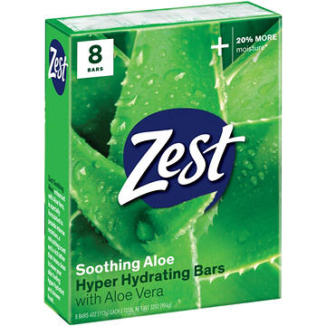 Zest Fresh Aloe Family Deodorant Bars