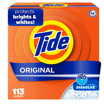Tide Powder Laundry Detergent, 113 Loads - Original Scent