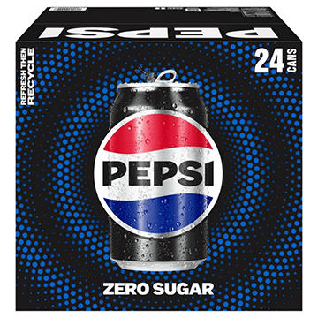 Pepsi Zero Sugar Cola 24 pk Cans