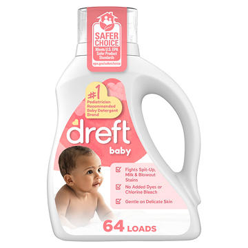 Dreft Liquid Laundry Detergent for Babies, 64 Loads