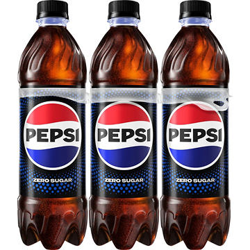 Pepsi Zero Sugar Cola 6 pk Bottles