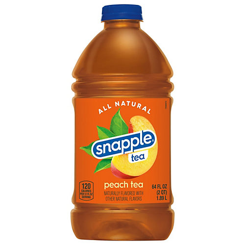 Snapple Peach Tea, 16 fl oz recycled plastic bottle, 6 pack