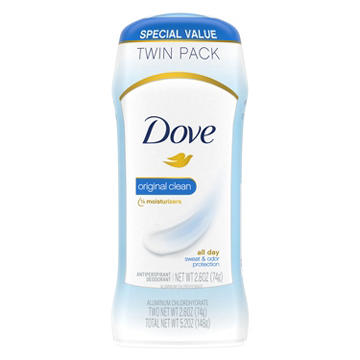 Dove Invisible Solid Antiperspirant Deodorant - Original Clean, 2.6 oz