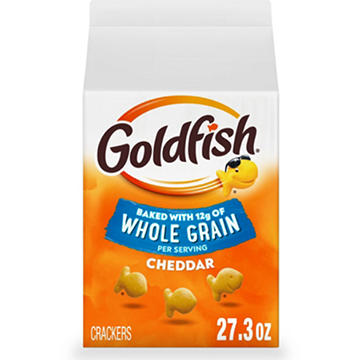 Goldfish Baked Whole Grain Cheddar Snack Crackers