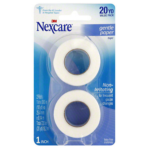 Nexcare Micropore Gentle Paper Tape 1 Inch X 10 Yards 12 Rolls per